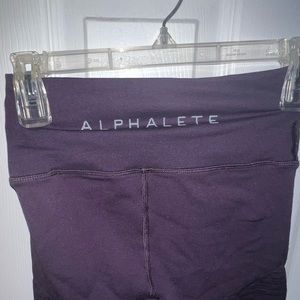 Alphalete active leggings dark purple size S